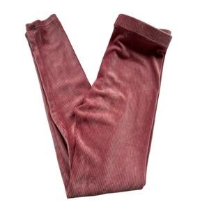 Emma & Elsa Velour Ribbed Leggings - Girls Size 7-8